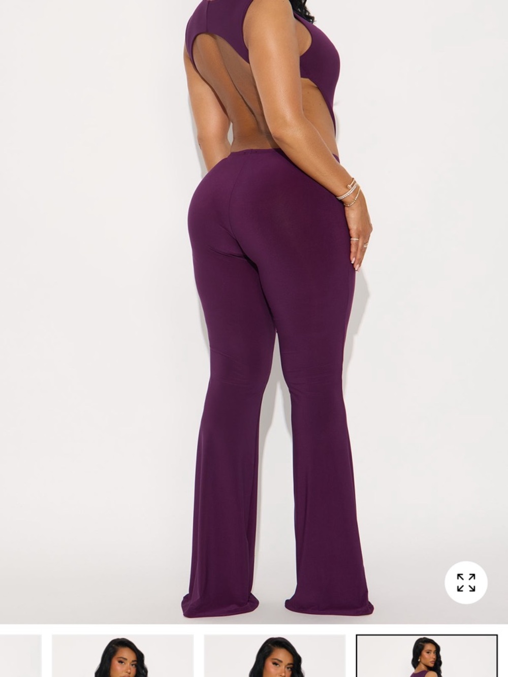 Fashion Nova Power Play Backless Pant Set - Picture 2 of 4